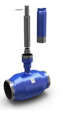 КШ.Ц.П.ХХХ.25.02 Н=Кран шаровой с/проходн. LD PN25, Сталь 20 /Нерж. сталь 1.4308 /PTFE, сварка/сварка, Н=