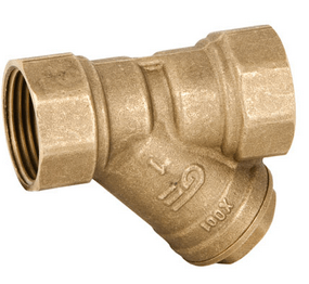 Genebre PN16 mesh filter housing:brass /1.4408 /NBR Tmax=+140oC inside. carving