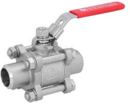 Ball valve ball valve DN15, PN64, 1.4408/PTFE , Anschweißenden, voller Zugang, DIN3202-S13