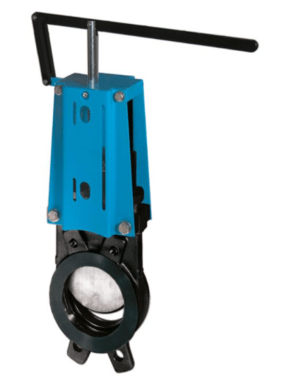 Foot gate valve Stoffschieber, GG25/metall, DN200, PN8, GG25/Edelstahl, doppeltwirkend