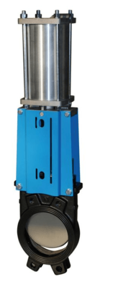 Foot gate valve Stoffschieber, GG25/metall, DN200, PN8, GG25/Edelstahl, doppeltwirkend