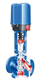 Control valve 35.450 ARI-STEVI® Smart 3-stroke. with EL/priv. PREMIO PN40 1.0619+N Tmax=+450oC flange
