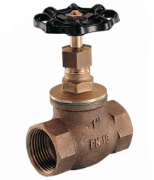 GENEBRE 3228 PN16 shut-off valve, body- bronze (CC491K), brass (CW614N), PTFE, BP/BP, steering wheel, BSPP thread