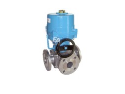 Ball valve-ZD, DN40, with drive NE09 Ed./PTFEL-thread, 230V 50Hz,time. srab..17s