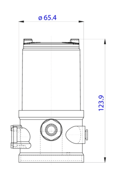 Control head for decentralized automation of direct-flow valves ELEMENT (227445)