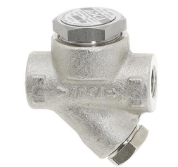 Condensate trap thermodynamic BDV with stainless steel.steel +300oC (3/8" BDV internalNPT stainless steel thread. Steel dP=PN63, etc.)