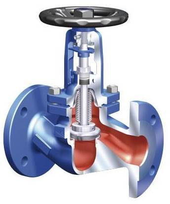 Shut-off valve 55.046 ARI-FABA-Plus PN16, 1.4408, Tmax=+425oC flanged (DN100 PN16)