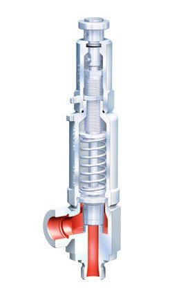 Safety valve 67.961 ARI-SAFE-TCP/TCS angle 1.4581/EN-JS1049 PN100 isp. close.kr/close.kolp. thread