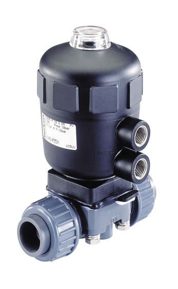 2/2-way diaphragm pneumatic valve in a plastic case (141471)