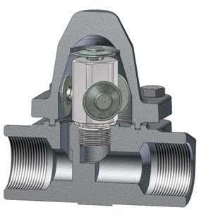 The condensate trap is thermostatic (with the function of removing air from steam. systems) type TH35/2, TH35/3, TH (1&quot; TH35/2 r/r P250GH dP=22 2-capsule)