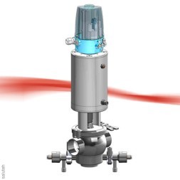 نلد نتد مقعد واحد صمام الإغلاق مع كاشف تسرب