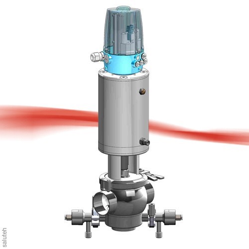 نلد نتد مقعد واحد صمام الإغلاق مع كاشف تسرب