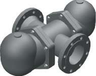 فخ بخار عائم مزدوج فلت 22 جرام /تو ين 16 حديد الزهر عالي القوة (80 فلت 22 جرام/تو 4.5 فهرنهايت/ف فولاذ /جي إس-400 - 15 دب=4.5)