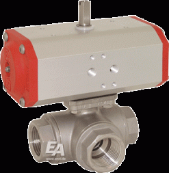 الكرة صمام بد ، 3/4 " ، مع محرك إد ، دو 43 الفولاذ المقاوم للصدأ. الصلب /بتفيت الموضوع ، مزدوجة التمثيل