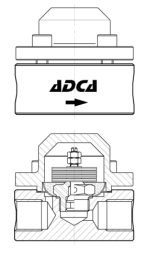 متعلق بنظام المعدنين المكثفات فخ بم20 ثانية (15 بم20 ثانية ص /ص ش. الصلب دب=17)