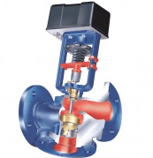 Valve for HVAC systems 10.486 ARI-STEVI-H for HVAC systems, EN-GJL-250/EN-JL1040, Tmax=+130oC flanged (DN50)