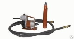 A deep vibrator with a flexible shaft (shaft 1=3 m. + tip d.76) VI-1-16 42/50