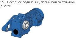 Cylinder-worm gear motor SUA 506B 3A 80-04E-TH-TF-BR5; i=172.25
