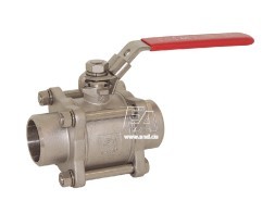 Ball valve DN50, PN40, 1.4408/PTFE, Anschweißenden, voller Durchgang, DIN3202-S13