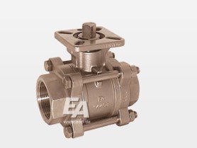 ZA310024 Ball valve-ZA, 3/4&quot;, PN64, 1.4408/PTFE-FKM, external thread, ISO 5211, DIN3202-M3