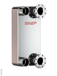 أف 50 لوحة مبادل حراري صنع من النحاس سويب