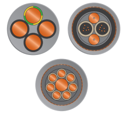 كابلات الرافعة والمصعد-وامبفلر كف /كف-د