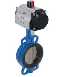 Butterfly valve-WA, DN250, mit Antriebt-OD, DW140, GGG-40/Edelstahl/NBR, double-acting