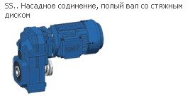 Flat Cylindrical gear motor Watt Drive ASA 76A 3C 112M-04E-TH-TF-SH-K1-KB-BR40-ZM i=49.93