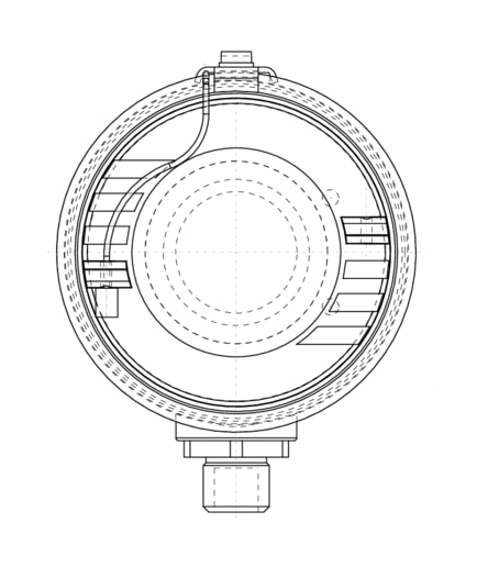 Control head for decentralized automation of direct-flow valves ELEMENT (265068)