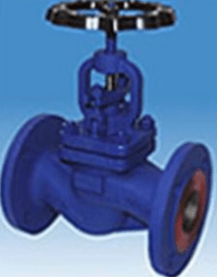 Shut-off valve with graphite seal 52.006 ARI-STOBU PN16, stainless steel 1.4408 Tmax=+400oC flanged (PN 16, DN 100)