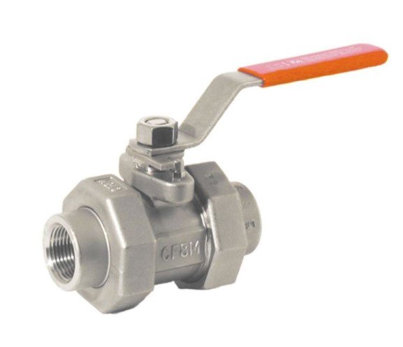 Ball valve G2", PN200, 1.4408/PTFE, 5-teilig, Innengew. voller Durchgang